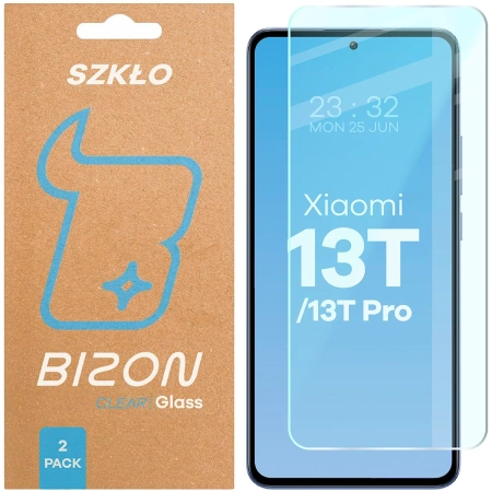 Szkło hartowane Bizon Glass Clear Duo do Xiaomi 13T Pro / 13T, 2 sztuki