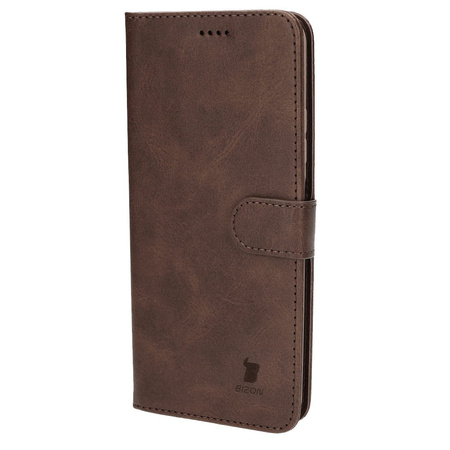 Etui Bizon Case Wallet do Xiaomi Poco X4 GT, ciemnobrązowe