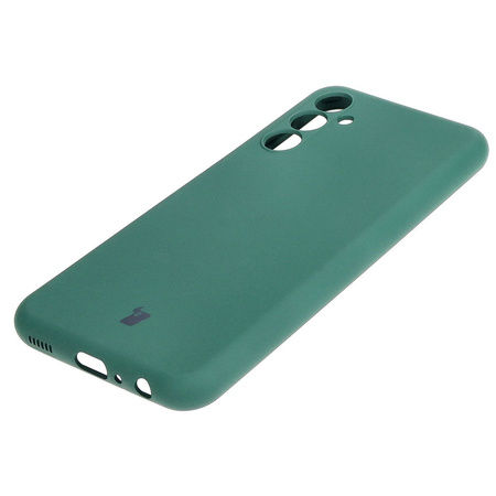 Etui Bizon Case Silicone do Galaxy M34 5G, ciemnozielone