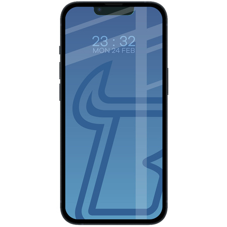 Szkło hartowane Bizon Glass Edge 2 do iPhone 14 / 13 / 13 Pro, czarne