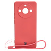 Etui Bizon Case Silicone Sq do Realme 11 Pro / 11 Pro+, brudny róż