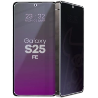 Prywatyzujące szkło hybrydowe Bizon Glass Mule Shadow do Galaxy S25 FE, matowe