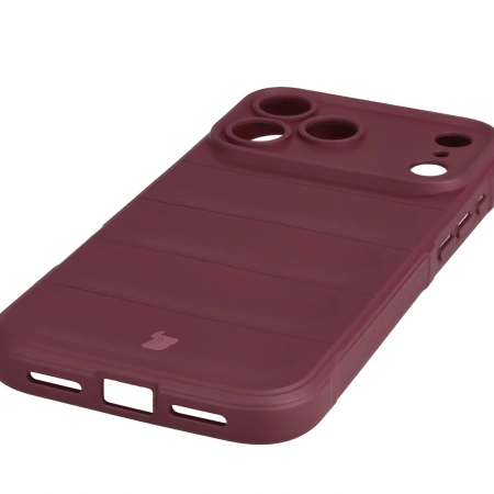 Pancerne etui Bizon Case Tur do iPhone 17 Pro Max, burgundowe