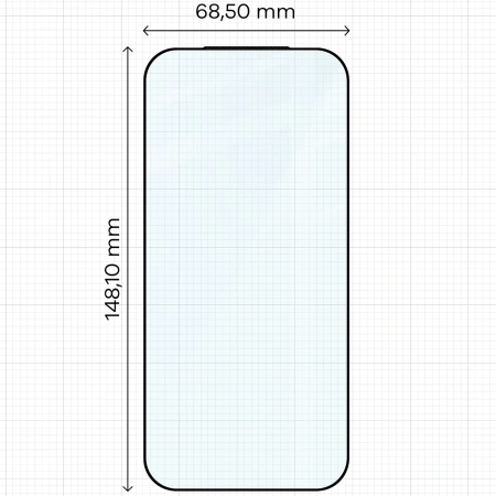 Szkło hartowane Bizon Glass Edge 2 do Xiaomi 17, czarna ramka