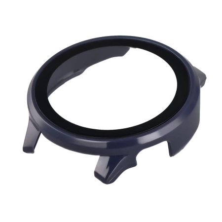 Etui ze szkłem do zegarka Bizon Case Watch Adamo do Garmin Venu 4 41 mm, ciemnoniebieskie