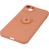 Etui Bizon Case Silicone Ring Sq do iPhone 14 Plus, pomarańczowe