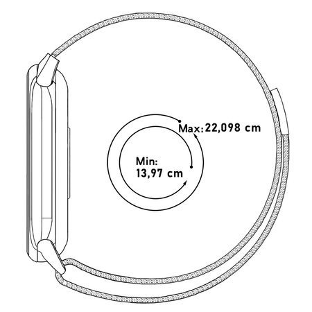 Pasek Bizon Strap Watch Chain do Xiaomi Mi Smart Band 8, tęczowy