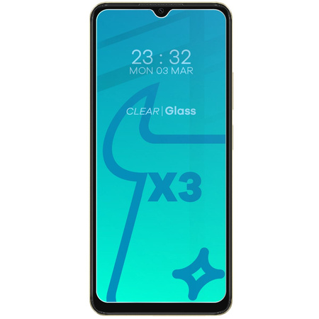 3x Szkło + szybka na aparat BIZON Clear 2 Pack do Oppo A38 4G