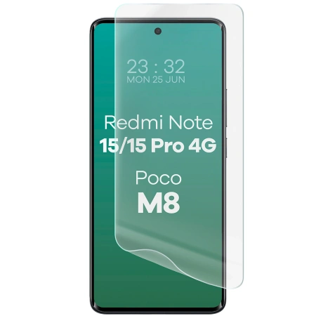 Folia hydrożelowa na ekran Bizon Glass Hydrogel Front do Xiaomi Redmi Note 15 / 15 Pro 4G / Poco M8, 1 sztuka