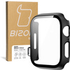 Etui ze szkłem Bizon Case, Case + Glass Set Apple Watch 8/7 41mm, czarne