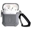 Etui Bizon Case Headphone Armor do Apple Airpods 1/2, szare