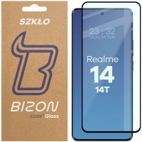 Szkło hartowane Bizon Glass Edge 2 do Realme 14 5G/14T 5G, czarna ramka