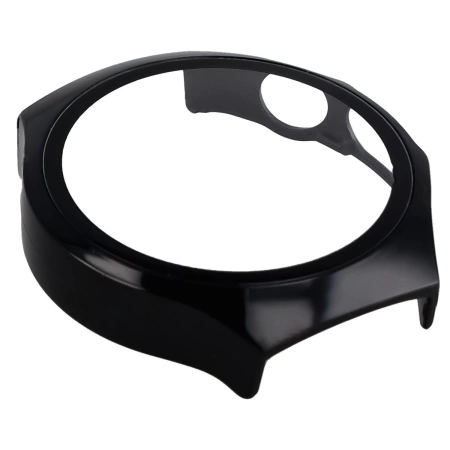 Etui ze szkłem do zegarka Bizon Case Watch Adamo do Huawei Watch 5 42 mm, czarne