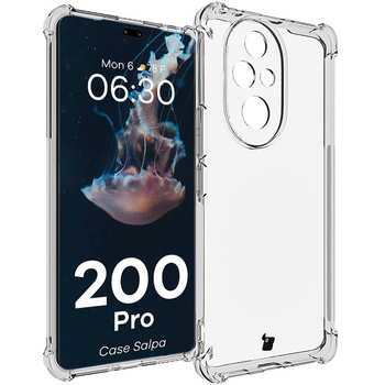 Elastyczne etui Bizon Case Salpa do Honor 200 Pro, przezroczyste