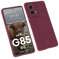 Pancerne etui Bizon Case Tur do Motorola Moto G85 5G, burgundowe
