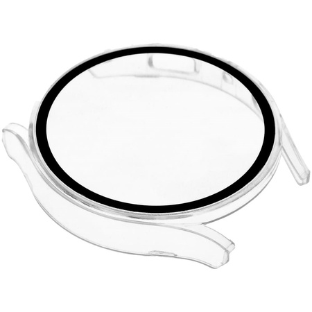 Etui Bizon Case+Glass do Galaxy Watch 5 44mm, przezroczyste