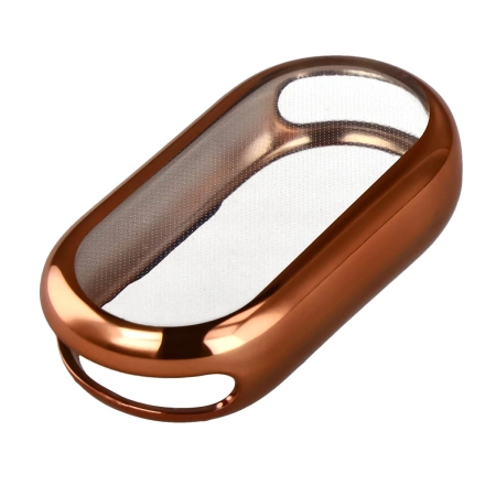 Etui z osłoną ekranu Bizon Case Watch Felipe do Xiaomi Smart Band 10, różowozłote