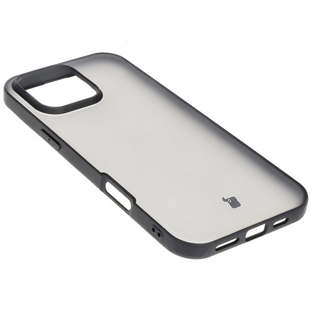 Etui Bizon Case Angelo do iPhone 16 Pro Max, półprzezroczyste z czarną ramką