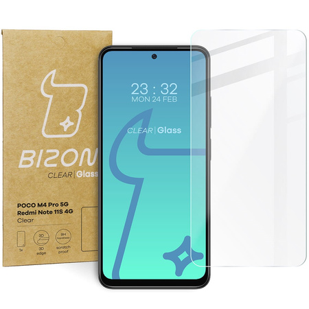 Szkło hartowane Bizon Glass Clear do Xiaomi Pocophone M4 Pro 5G / Xiaomi Redmi Note 11s 5G