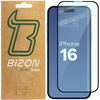 Szkło hartowane Bizon Glass Edge 2 do iPhone 15 / 16, czarne