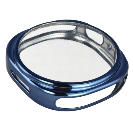 Etui z osłoną ekranu Bizon Case Watch Felipe do Galaxy Watch 8 40 mm, niebieskie