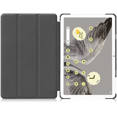 Etui Bizon Case Tab Croc do Google Pixel Tablet, czerwone