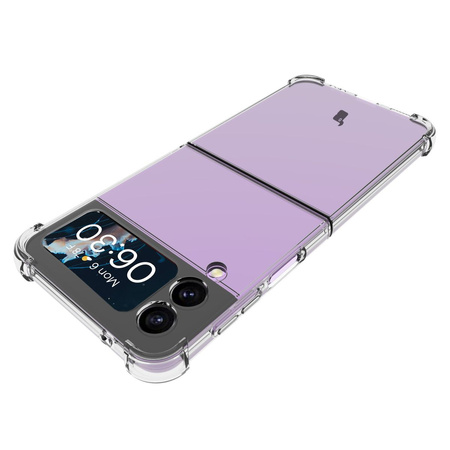 Elastyczne etui Bizon Case Salpa do Galaxy Z Flip4, przezroczyste