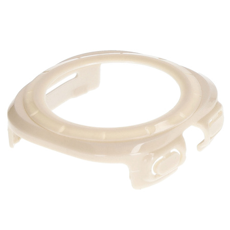 Etui ze szkłem do zegarka Bizon Case+Glass Watch do Galaxy Watch Ultra 47 mm, beżowe