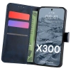 Etui z klapką Bizon Case Pocket do Vivo X300, granatowe