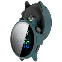 Etui ze szkłem do zegarka Bizon Case+Glass Watch do Garmin Vivoactive 6, zielone