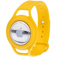 Etui Bizon Case Locator Child do Apple AirTag, żółte