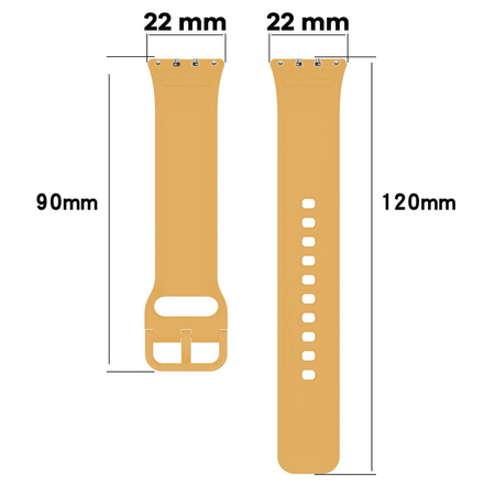 Pasek Bizon Strap Watch Silicone do Galaxy Fit 3, żółty