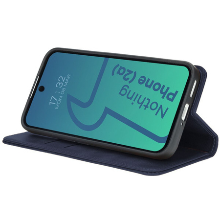 Etui z klapką Bizon Case Pocket Pro do Nothing Phone (2a) / (2a) Plus, granatowe