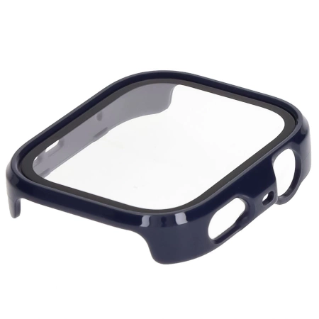 Etui ze szkłem do zegarka Bizon Case Watch Adamo do Huawei Watch Fit 4 Pro, niebieskie