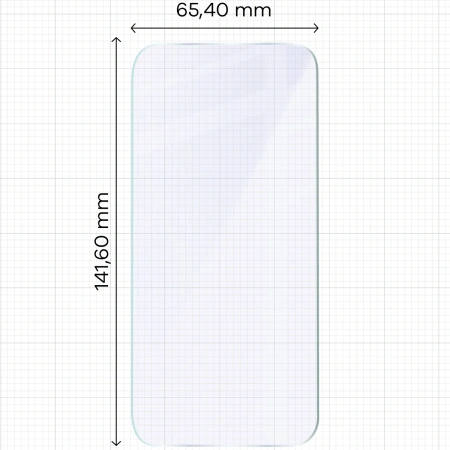Elastyczne szkło hybrydowe Bizon Glass Mule do iPhone 15 Pro