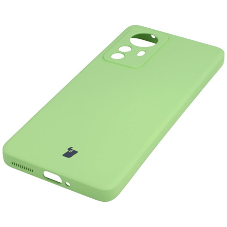Etui Bizon Case Silicone do Xiaomi 12 Pro, jasnozielone