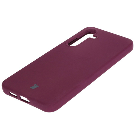 Silikonowe etui Bizon Soft Case do Galaxy S24 Plus, ciemnofioletowe