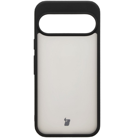 Etui Bizon Case Angelo do Google Pixel 9 / 9 Pro, półprzezroczyste z czarną ramką