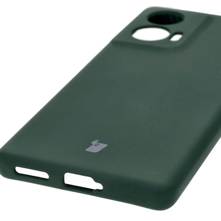 Silikonowe etui Bizon Soft Case do Motorola Edge 50 Fusion, ciemnozielone