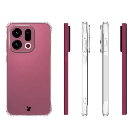 Elastyczne etui + 2x folia na ekran Bizon Case Clear Pack do Oppo Find X9
