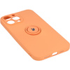 Etui Bizon Case Silicone Ring do iPhone 13 Pro Max, pomarańczowe