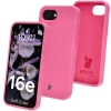 Silikonowe etui Bizon Soft Case do iPhone 16e, fuksja