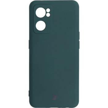 Etui Bizon Case Silicone do Oppo Reno 7 5G, ciemnozielone