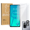 3x Szkło hartowane + szybka na aparat Bizon Glass Clear Pack do Redmi Note 10 Pro