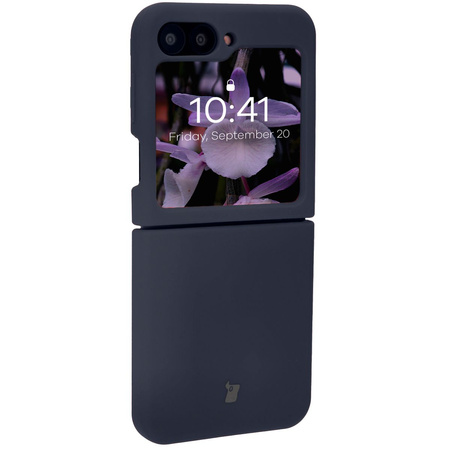 Silikonowe etui Bizon Soft Case do Galaxy Z Flip7 FE / Z Flip6, ciemnoniebieskie
