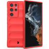 Pancerne etui Bizon Case Tur do Galaxy S22 Ultra, czerwone
