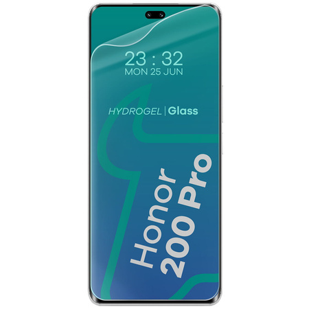Elastyczne etui + 2x folia na ekran Bizon Case Clear Pack do Honor 200 Pro, przezroczyste
