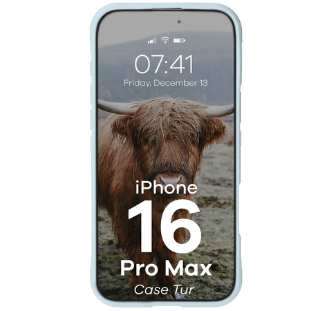 Pancerne etui Bizon Case Tur do iPhone 16 Pro Max, jasnoniebieskie