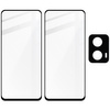 2x Szkło hartowane z ramką + szybka na aparat Bizon Edge 2 Pack do Motorola Moto G04/G24