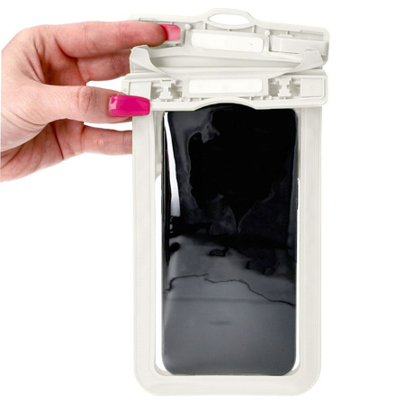 Etui wodoszczelne Bizon Case Hydrowrap, 2 sztuki, ecru